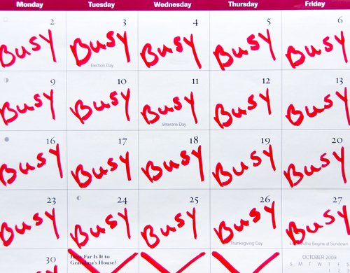 busy calendar