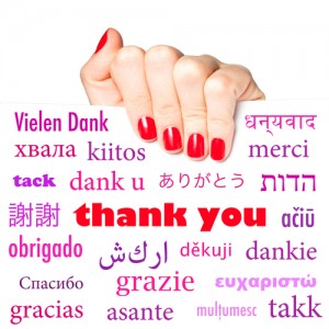 thank you, different languages