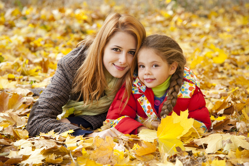 Staying calm through the holidays, mother, fall, mom and daughter