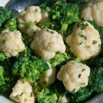 Broccoli & Cauliflower w/Lemony, Chive, Mustard Butter