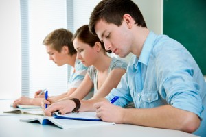 teens studying