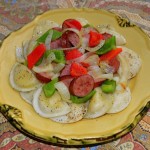 Kielbasa and Pierogies