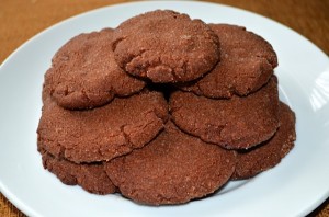 Chocolate-Chocolate Chip Shortbread Cookies