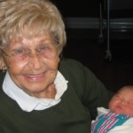 grandmother and baby, newborn, mulit-gnerational