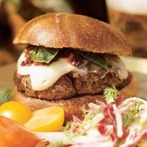 All-American Burger w:Red Pepper Relish