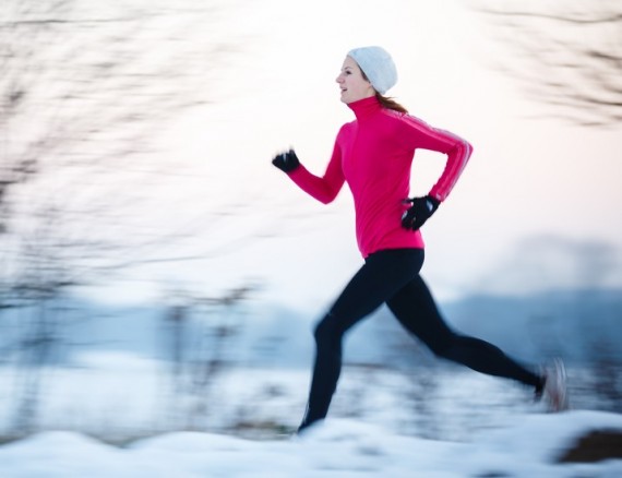 Exercise, fitness, working out, tips for cold weather exercise, clothing, gear, winter, layers, safety, tips from town