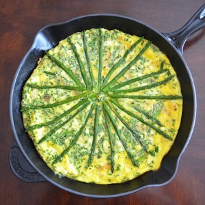 Asparagus & Goat Cheese Frittata