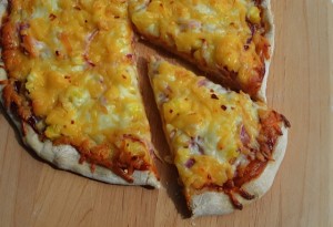 BBQ Ham & Pineapple Pizza