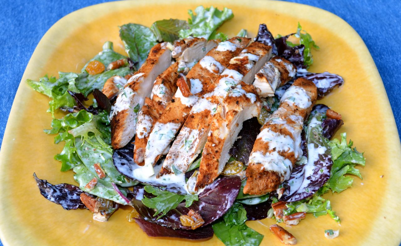 Grilled Cajun Chicken Salad