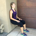 Move of the week, wall squat, isometric challenge, tips from town