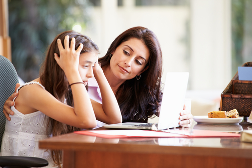 mother and daughter