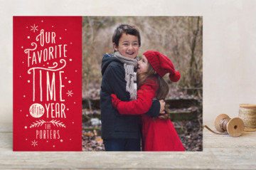 minted, holiday card
