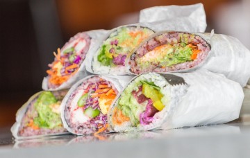 The hand-held sushi burrito roll.