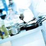 Chef preparing food