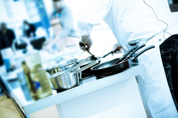 Chef preparing food