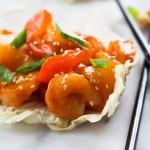 Sweet & Sour Shrimp Lettuce Wraps