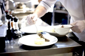 Chef Plating Blurred