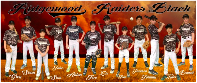 boys U12 baseball team