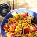 Charred Corn Salad w/ Basil & Tomatoes