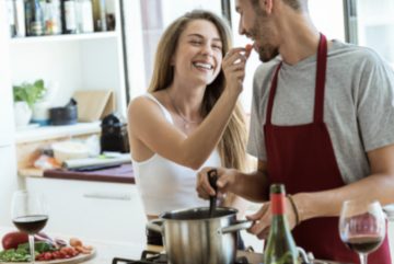 couple cooking