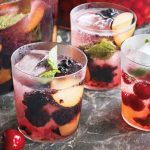 Blueberry-Plum Vodka Mojitos