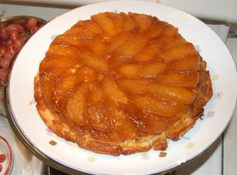 Upside-Down Butterscotch Apple Sour Cream Cake