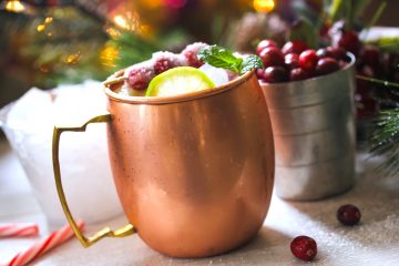 moscow mule holiday cocktails copper mug