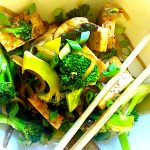 Vegetarian Stir-Fry with Ginger, Broccoli & Mushrooms