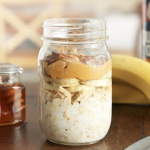 Overnight Cinnamon Oatmeal with Honey & Chia Seeds