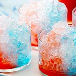 Boozy Red, White & Blue Snow Cones