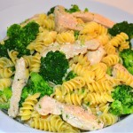 Chicken, Broccoli & Pasta in Garlic Cream Sauce