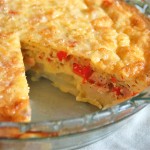 Potato-Crusted Quiche with Smoked Cheddar and Canadian Bacon