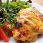 Smooth, Creamy Irish Rarebit with Tomatoes