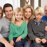 happy family, extended, interviewing grandparents