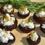 Stuffed Mushrooms w/Goat Cheese and Rosemary Breadcrumbs