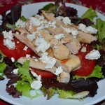 Grilled Chicken Salad w/Tomatoes & Goat Cheese