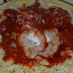 Pasta w/Stuffed Meatballs