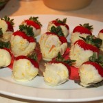 White-Chocolate-Dipped Strawberries w/Citrus Sugar