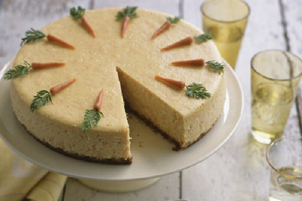 cheesecake, carrot cake, Easter, dessert