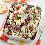 chicken salad, grapes, poppy seed, pecans