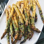 asparagus, grilled asparagus, smoky sweet asparagus, paprika, cumin seeds