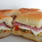 Artichoke, Fresh Mozzarella, & Salami Sandwiches