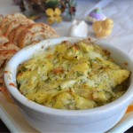 Baked Brie w/Herbed Artichokes