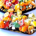 Grilled Eggplant w/Tomatoes & Feta