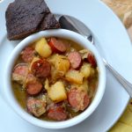 Oktoberfest Lager and Sausage Stew