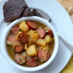 Hearty Oktoberfest Lager & Sausage Stew