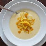 Cauliflower Soup w/Curried Apple