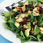 Cranberry-Avocado Salad w/Candied Spiced Almonds