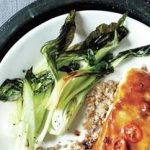 Hoisin-Glazed Halibut w/Bok Choy & Bulgur