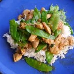 Green-Curry Chicken w/Snow Peas & Basil